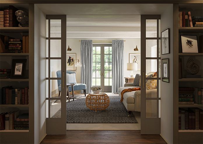 Chevron Stripe, Charcoal - Made to Measure Curtains - Image 14